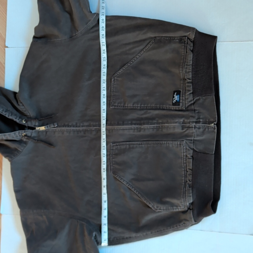 Vtg. Walls Zero Zone Insulated Fleece Lined Hooded Canvas Jacket 2XL Brown Green - Picture 11 of 16